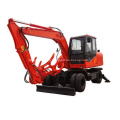 Newly Design Hydraulic Wheel Excavator Moving Type Mini Excavator With CE